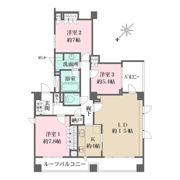 パークハウス上野毛四丁目の間取り画像