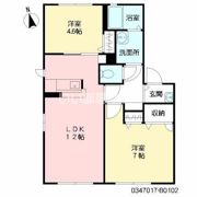 プレジール B棟の間取り画像