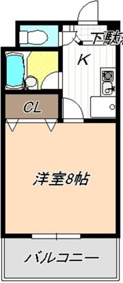 鳥山マンションⅡの間取り画像