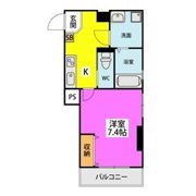 クロスステージ大濠公園の間取り画像
