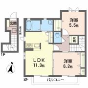 カーサレイールCの間取り画像