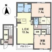 シャーメゾン八橋の間取り画像