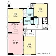 クアトロディーオガーデン B棟の間取り画像