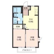 トゥモロー・ウイングス Bの間取り画像