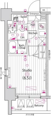 ガーラ・シティ横浜反町の間取り画像