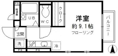マロンヴィラ国立 B棟の間取り画像