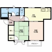 ディアス のみぞ Aの間取り画像