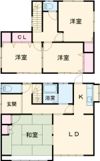 横山2貸家【米軍向け】の間取り画像