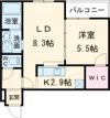 セルクル ブランの間取り画像