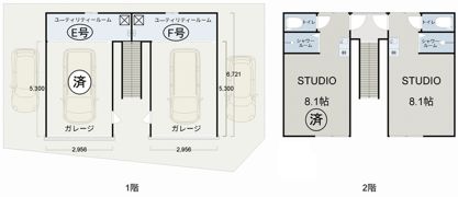 AZTO桶川 F・Eの間取り画像