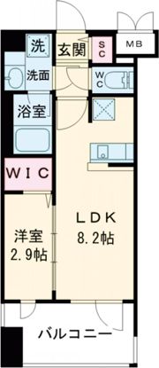 グランフォーレ千早マークスクエア ウエストウイングの間取り画像