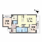 ミモザ コートの間取り画像