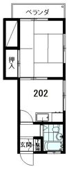 富士見コーポの間取り画像