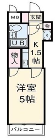 シルフィード平塚Ⅰの間取り画像