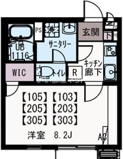 イクシオ川崎小田栄の間取り画像
