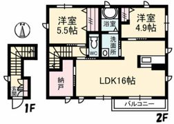 ウエストヴィレッジ大内の間取り画像