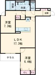 D-residence西野B棟の間取り画像