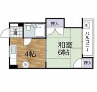 蟹屋マンションの間取り画像