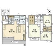 南玉垣町戸建の間取り画像