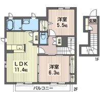 ラメール Aの間取り画像