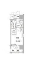 エスリード大阪 NAGAHORI GATEの間取り画像