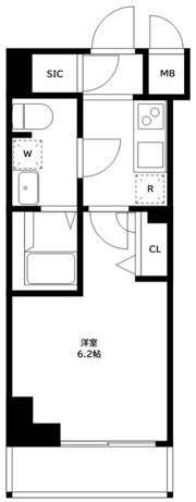 Rising Place 川崎二番館の間取り画像