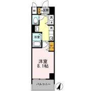 カスタリア三宮の間取り画像