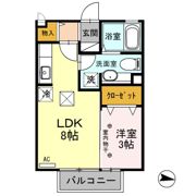ルシール若松原の間取り画像
