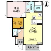 メゾン・アベニール Bの間取り画像