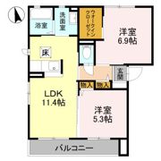 カーサ借宿 Eの間取り画像