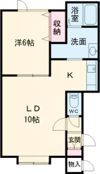 来夢ハイツ川端Ⅰの間取り画像