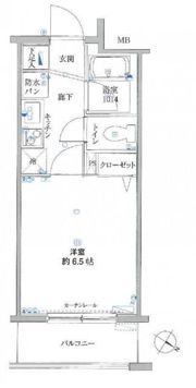 リクレイシア・コルテ川崎元木の間取り画像