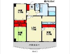グランドパレスツインタワー曽根 イースト館の間取り画像