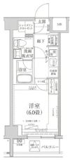 ティモーネプレミアム川崎イーストの間取り画像