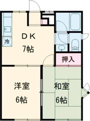 ハイツS＆KパートⅠ・B棟の間取り画像