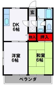 ビーライン上吉田A棟の間取り画像
