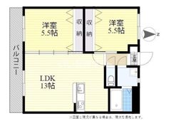 アイライン花高松の間取り画像
