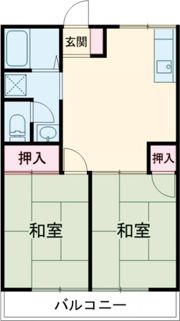 ハイツ中原の間取り画像