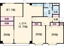 小山内マンションBの間取り画像