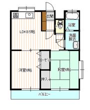カーディナルB棟の間取り画像