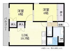 シャンテ西川2の間取り画像