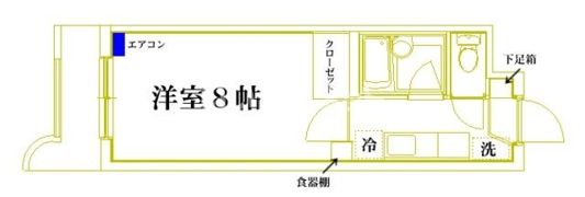 スカイハイム安野屋の間取り画像