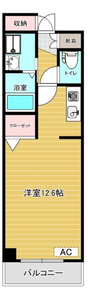 チャームテラス222Wの間取り画像
