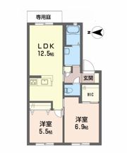 アルカディア辻町 B棟の間取り画像