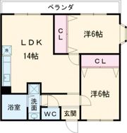 コーポ西明石5の間取り画像