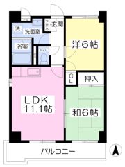 リバティ行橋の間取り画像