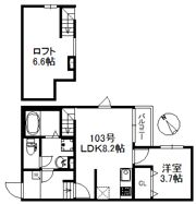 ソラーレ津福駅南の間取り画像