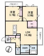ソルブライト B棟の間取り画像