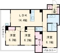 アルテーヌ浜寺元町の間取り画像
