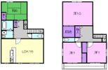 高木貸家Bの間取り画像